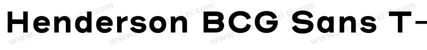 Henderson BCG Sans T字体转换